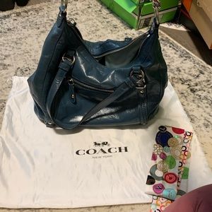 Coach Leather Hobo Shoulder Bag